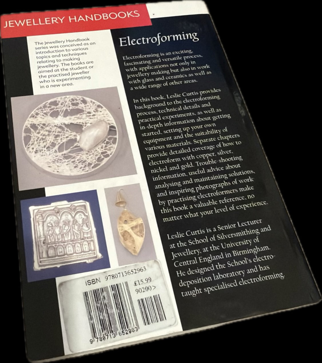 Electroforming (Jewellery Handbooks) - Curtis, Leslie (book)