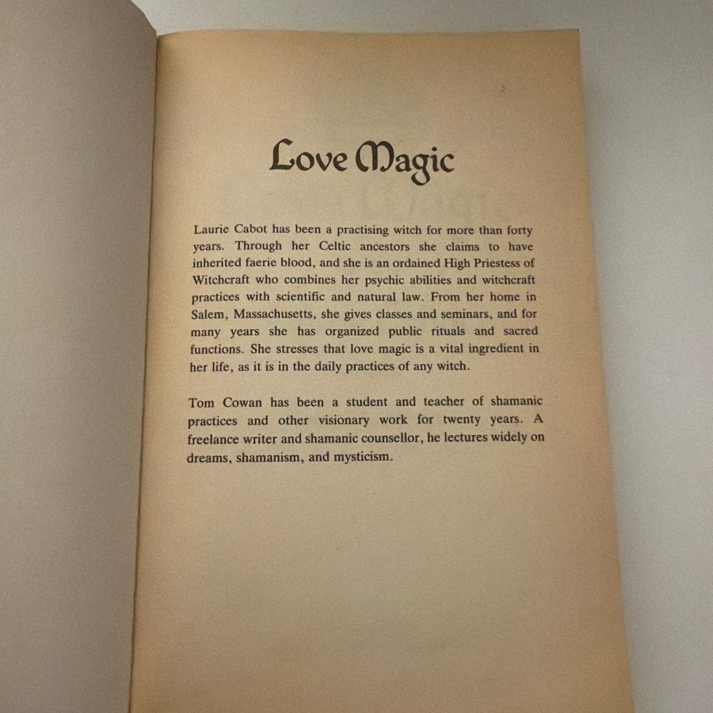 Unlock The Secrets Of Your Heart With Love Magic by Laurie Cabot with Tom Cowan (book)