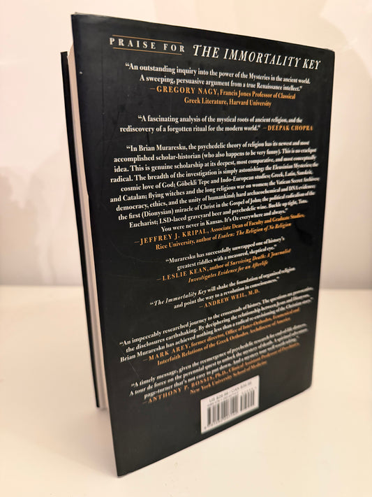 The Immortality Key, The Secret History of the Religion with No Name By Brian Moratesku (hardback book)