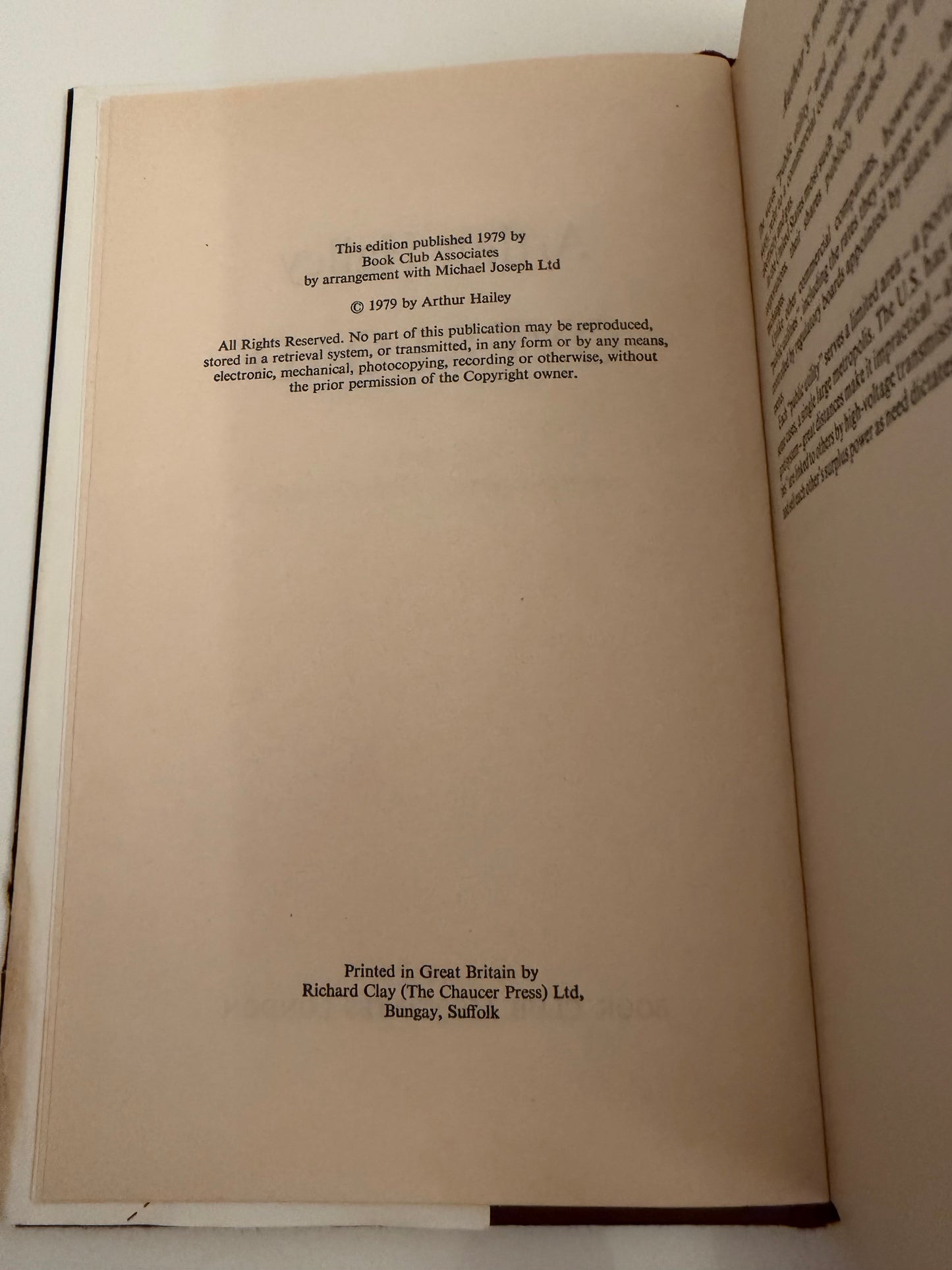 Overlord by Arthur Hailey 1st Edition (hardback book)