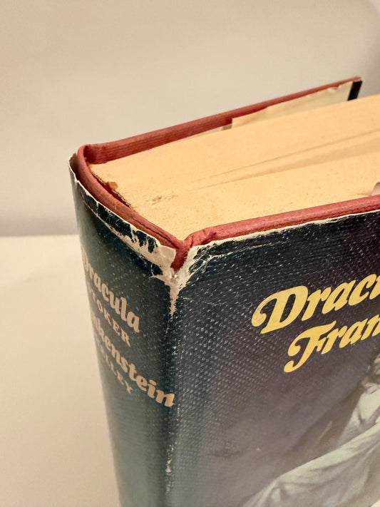 RARE Dracula by Bram Stocker & Frankenstein by Mary Shelley: Two-in-One Vintage (hardcover book)