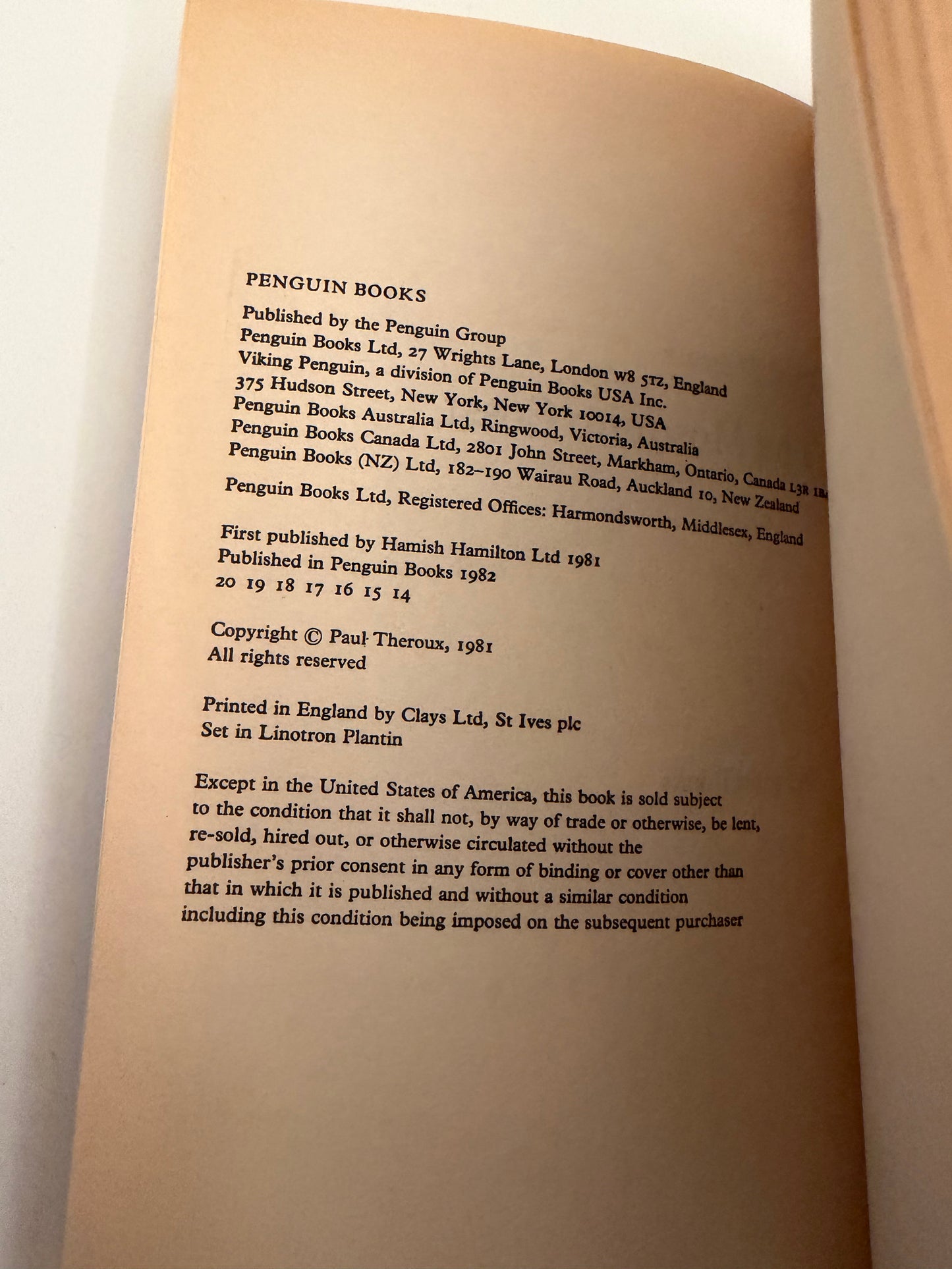 The Mosquito Coast by Paul Theroux (paperback book)