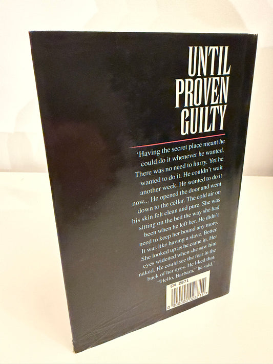 Until Proven Guilty CHRISTINE McGUIRE 1st Reprint (hardback book)