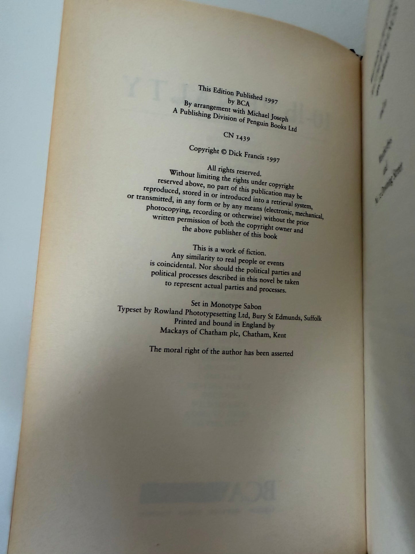 10-lb Penalty by Dick Francis (hardback book)