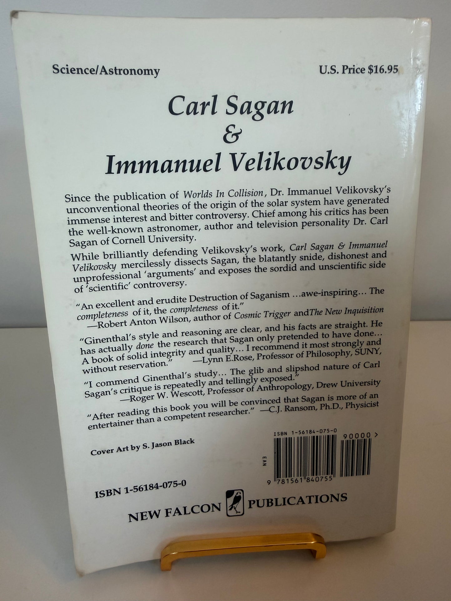 Carl Sagan and Immanuel Velikovsky by Charles Ginenthal (hardback book)