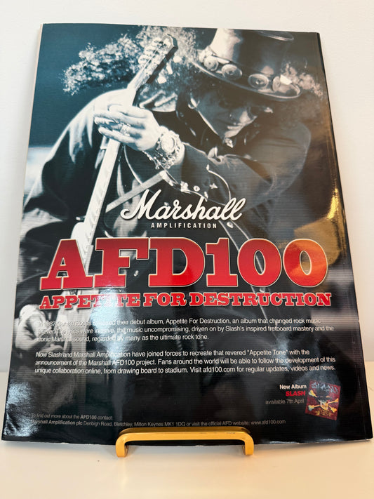 Slash Special Edition Classic Rock Presents Collector's Magazine with poster