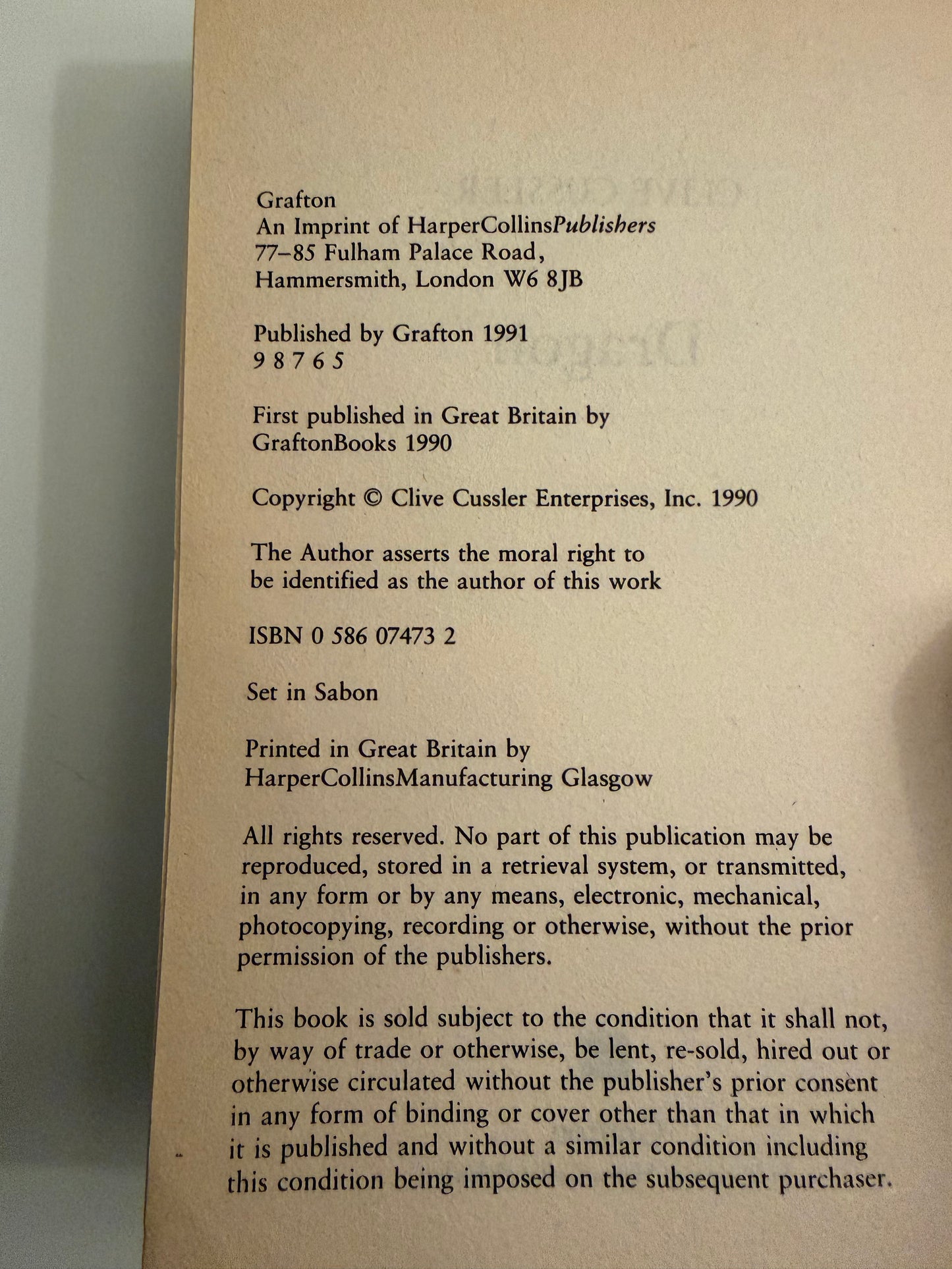 Dragon by Clive Cussler (A Dirk Pitt Adventure)