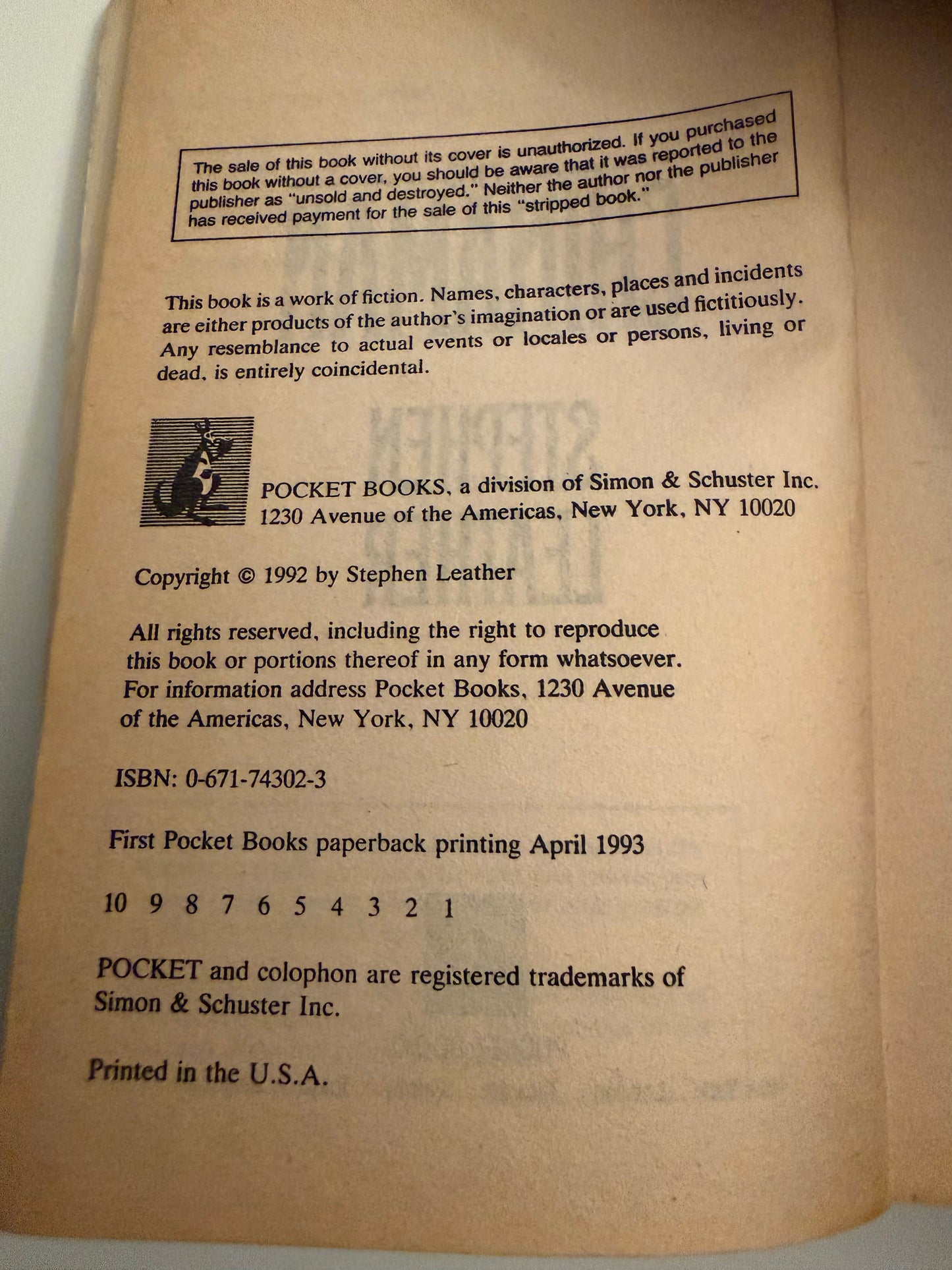 The Chinaman by Stephen Leather - The Inspiration for The Foreigner (paperback book)