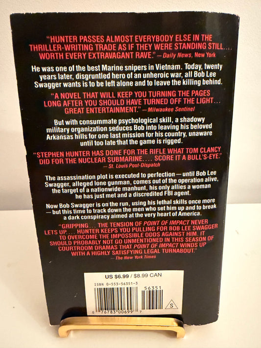 Point of Impact by Stephen Hunter (paperback book)