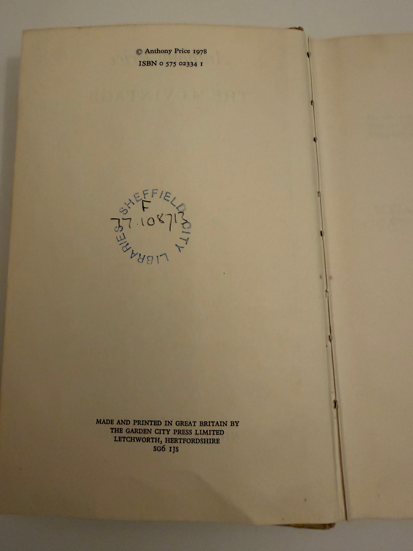 The 44 Vintage by Antony Price, Gollancz 1978 first edition hardback book