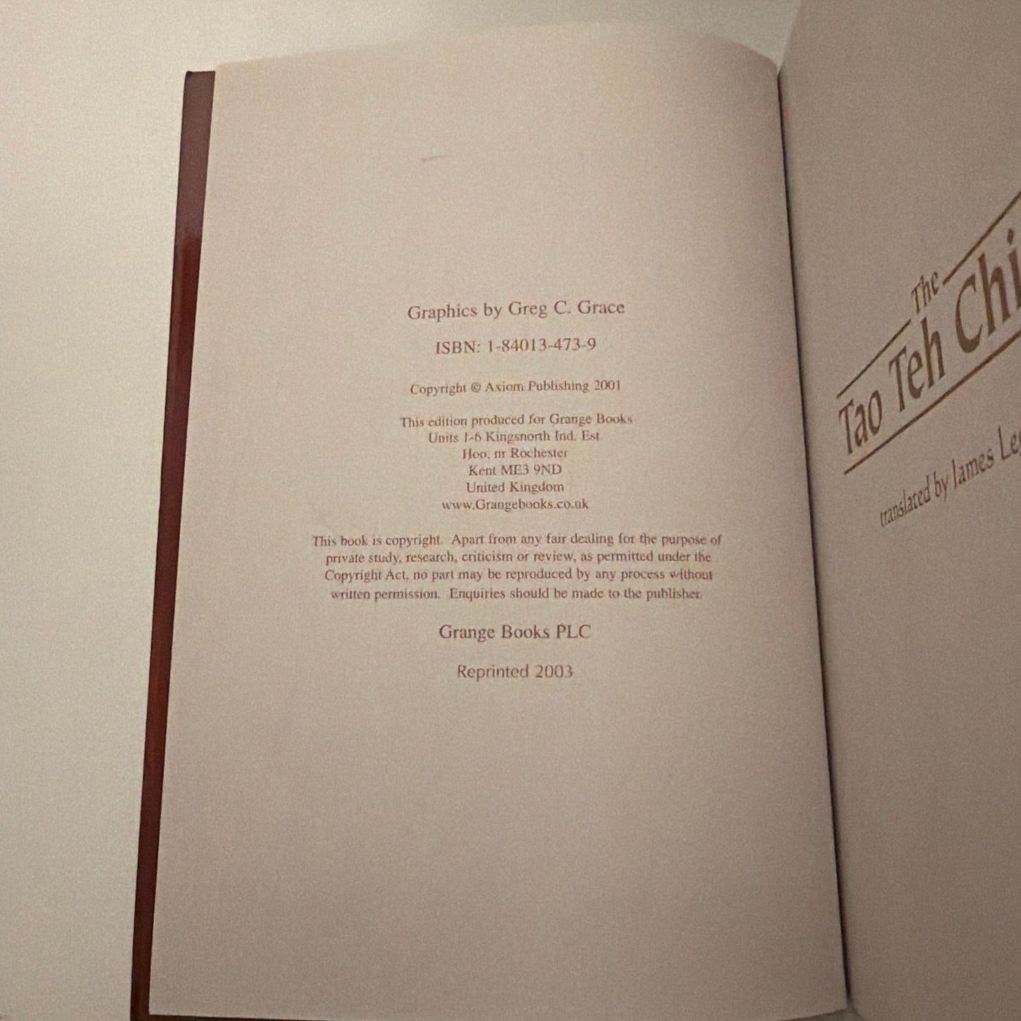 The Tao Teh Ching: Teaching the Way to Wisdom by Tzu, Lao  (book)