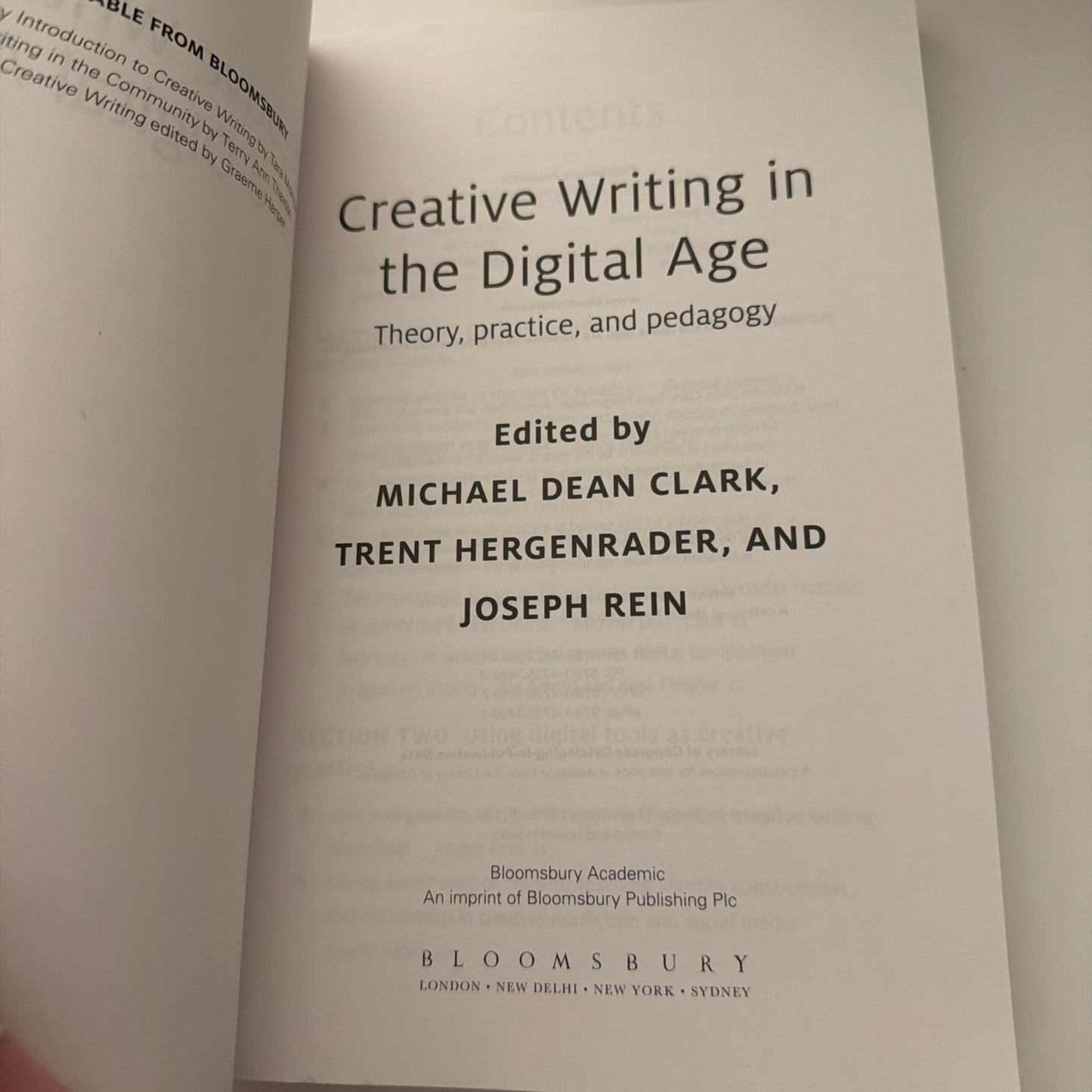 Creative Writing in the Digital Age, Theory, Practice and Pedagogy by Michael Clark (book)