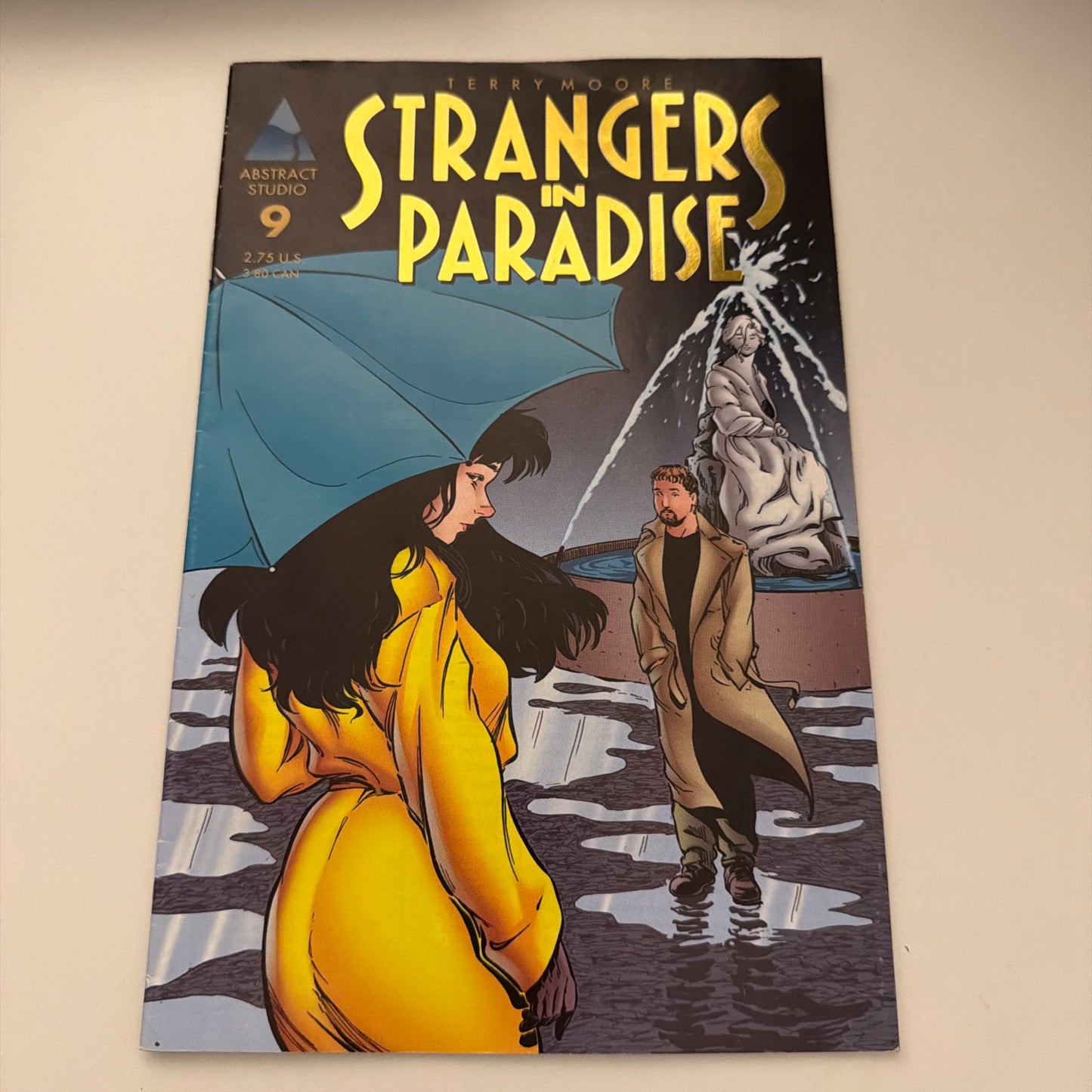 STRANGERS IN PARADISE #9 - Vol 2 - May 1998 - Gold Foil Variant - Abstract (comic)