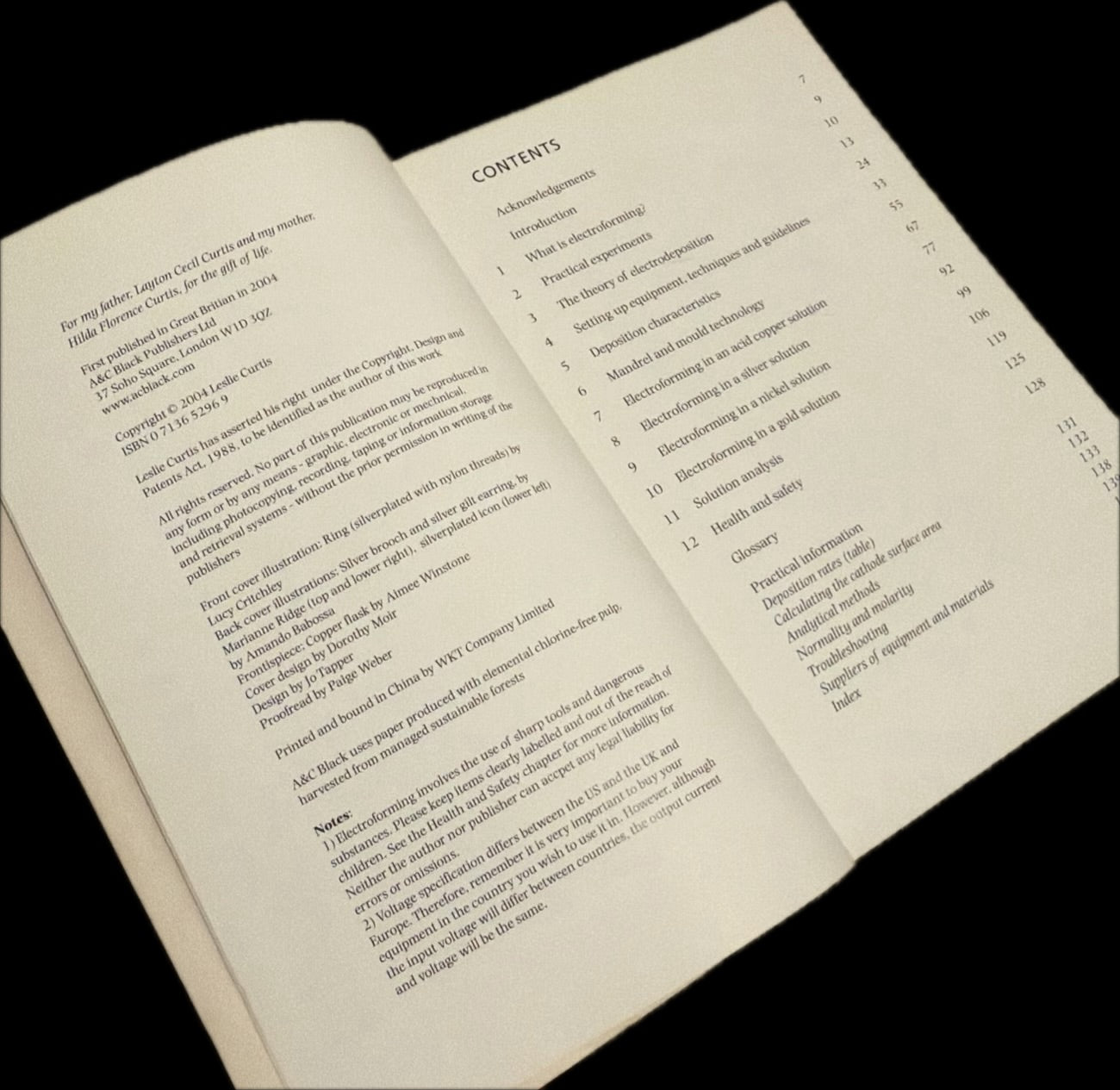 Electroforming (Jewellery Handbooks) - Curtis, Leslie (book)