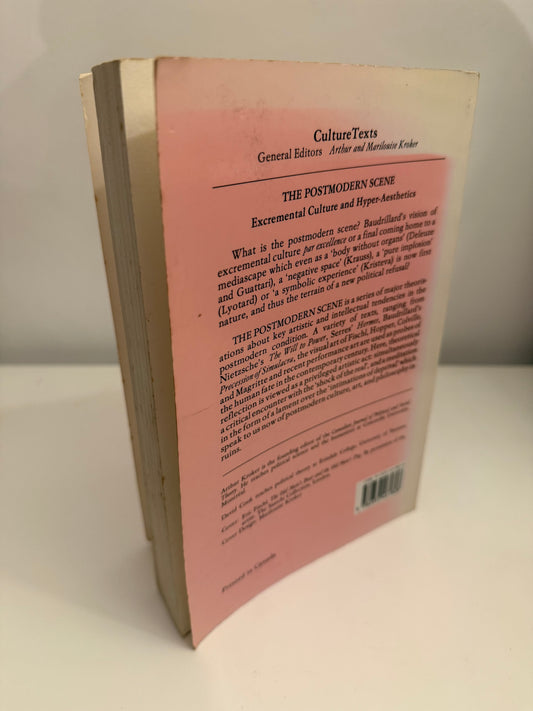 THE POSTMODERN SCENE Excremental Culture & Hyper-Aesthetics by Kroker & Cook (paperback book)