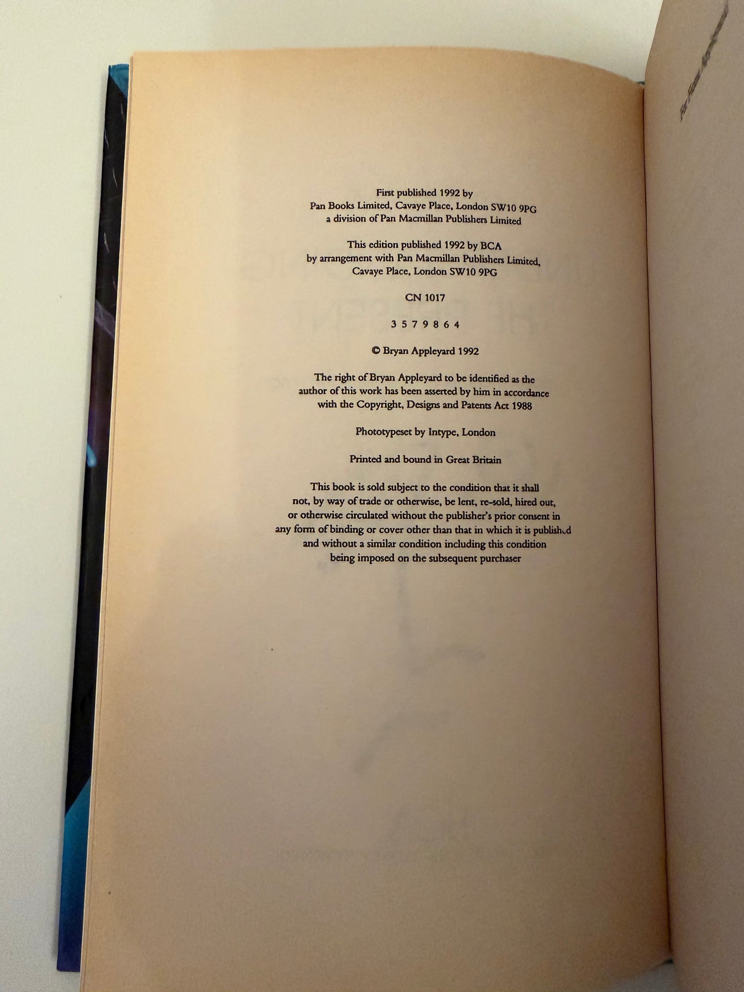 Understanding the Present Science and the Soul of Modern Man by Bryan Appleyard (book)