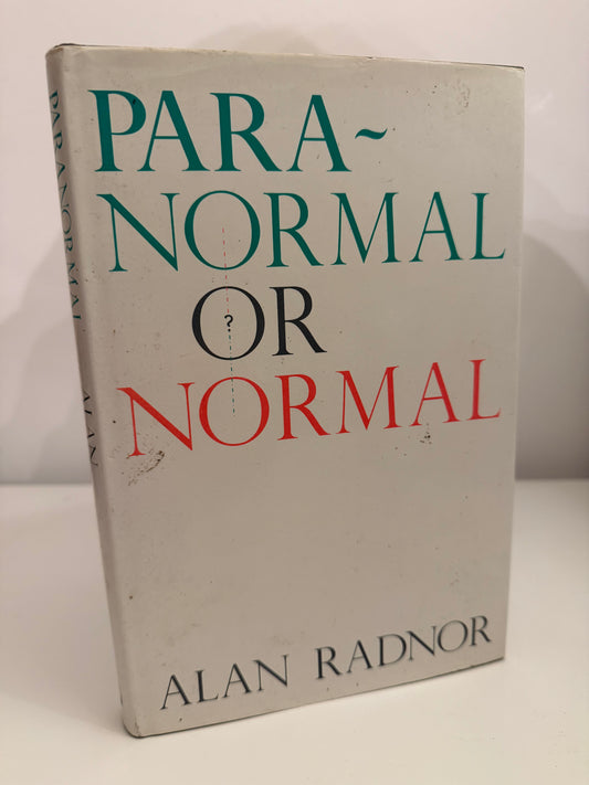 Paranormal or Normal by Alan Radnor (hardback book)