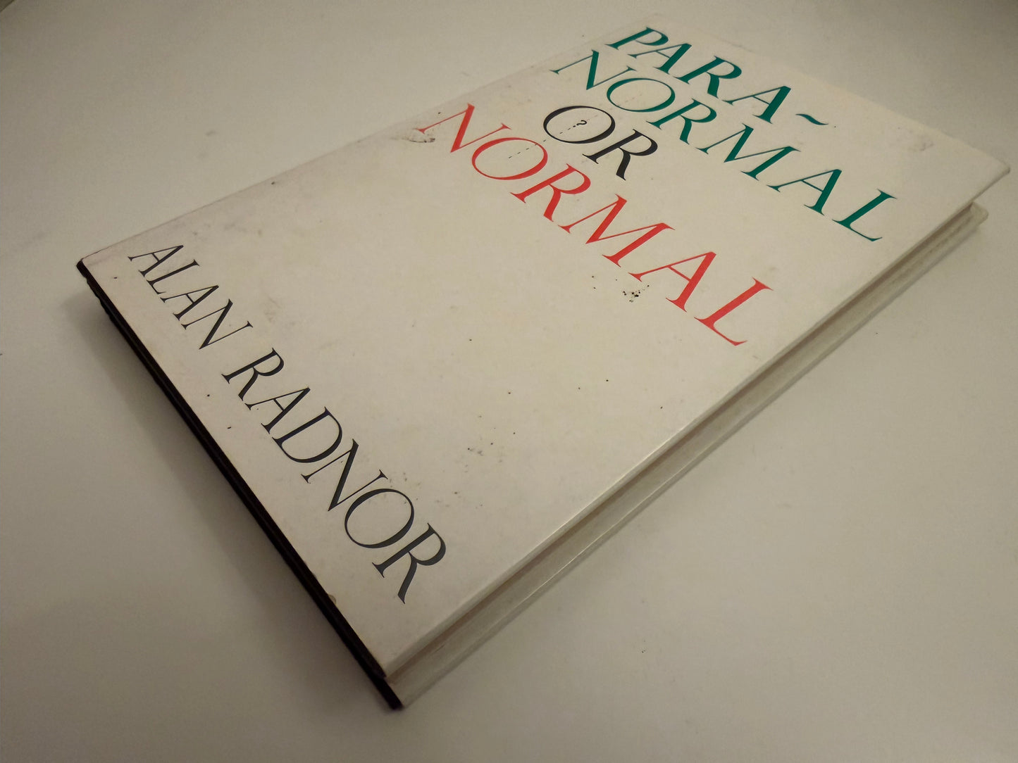 Paranormal or Normal by Alan Radnor (hardback book)
