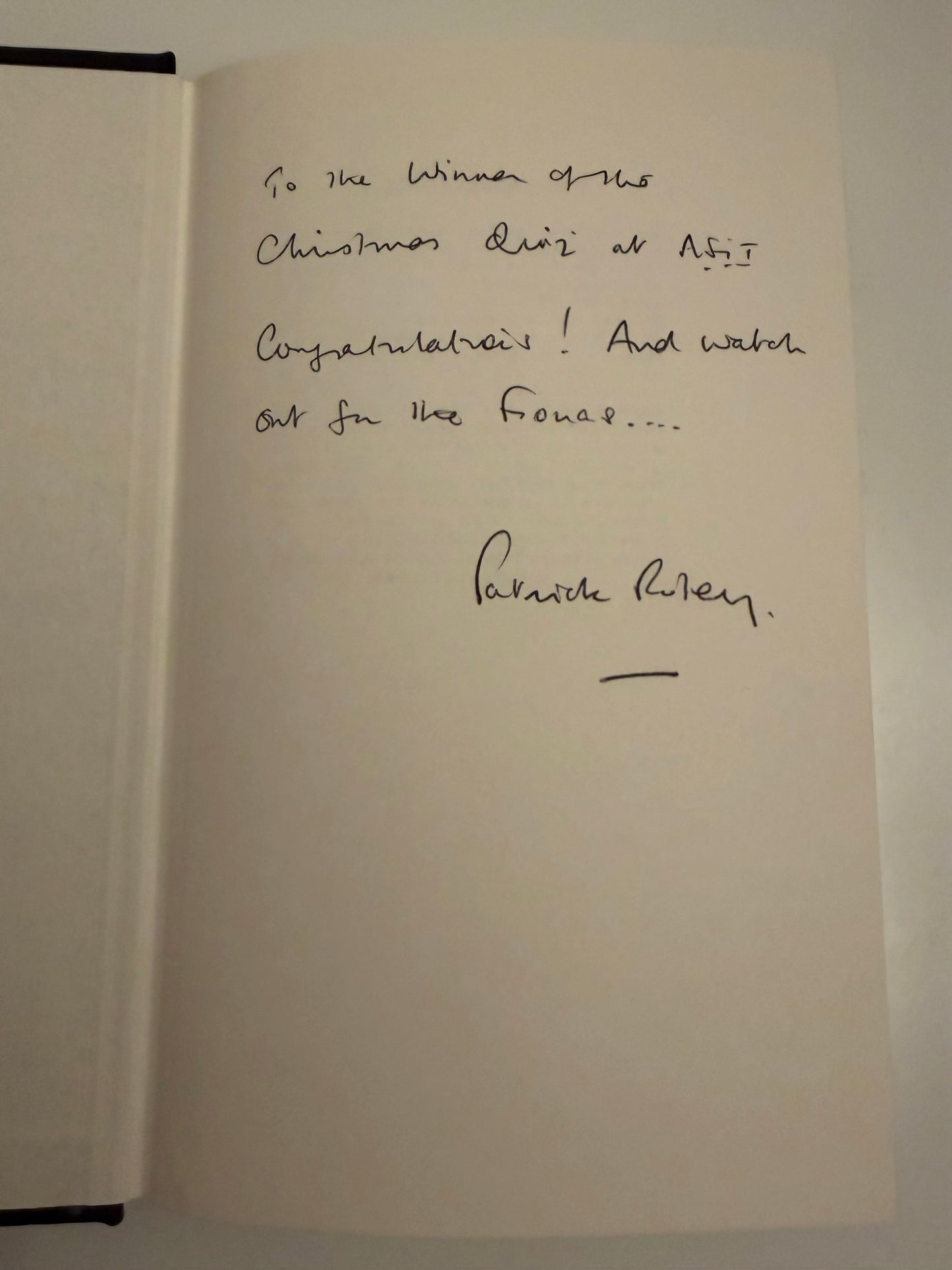 SIGNED BOOK Serious Misconduct by Patrick Riley (hardback book)