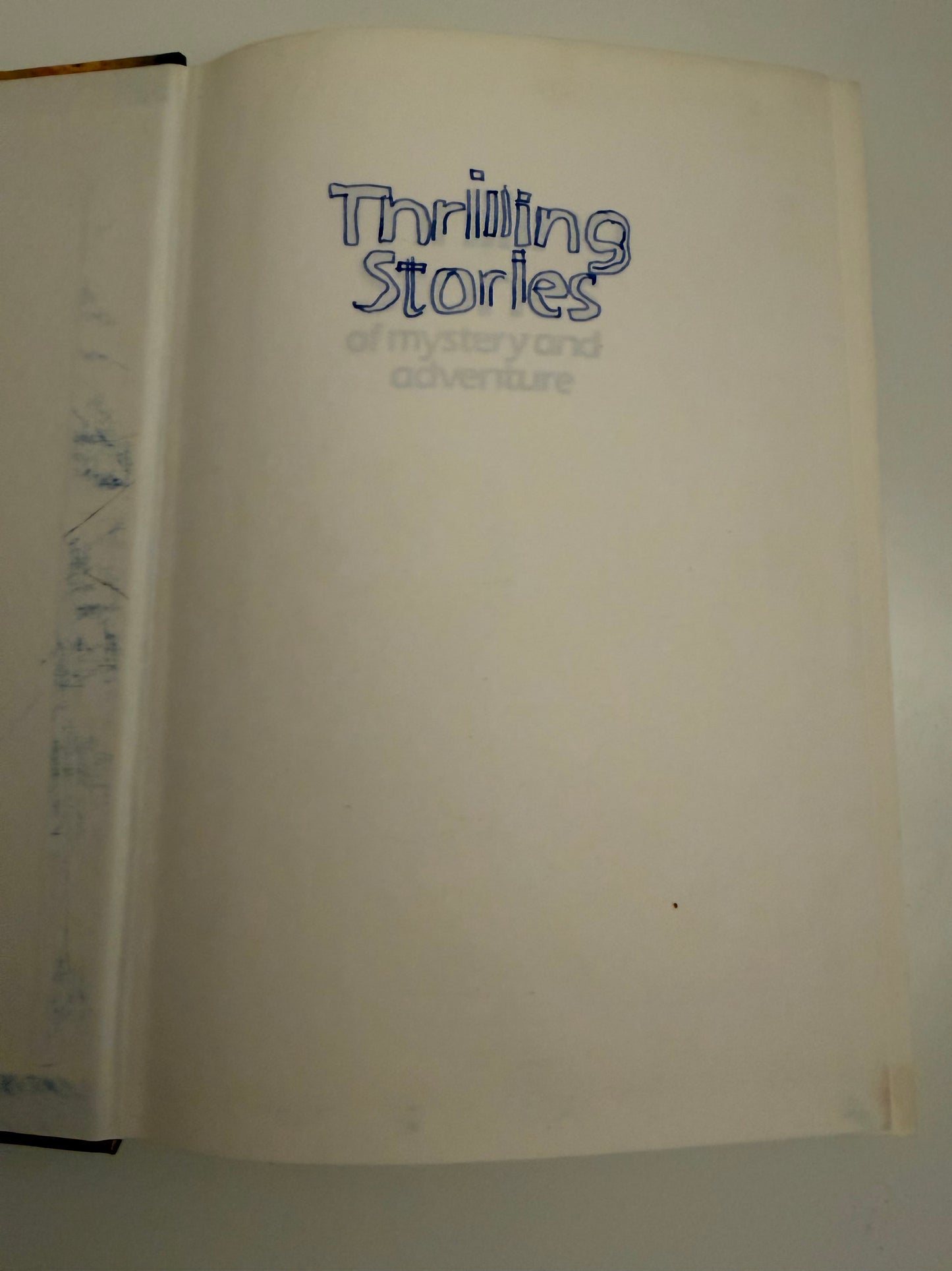 Thrilling Stories of Mystery and Adventure by Falcon Fiction Club (hardback book)