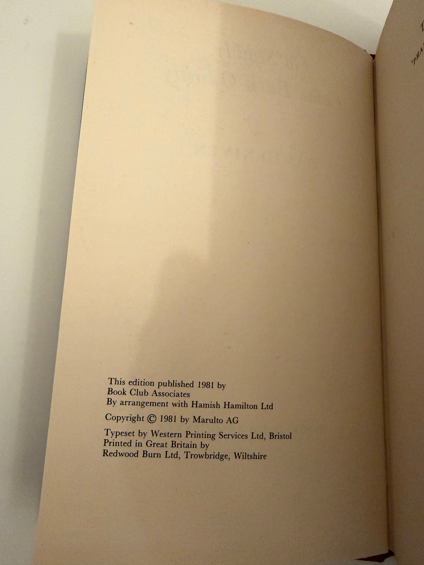 Go Slowly, Come Back Quickly by David Niven (hardback book)