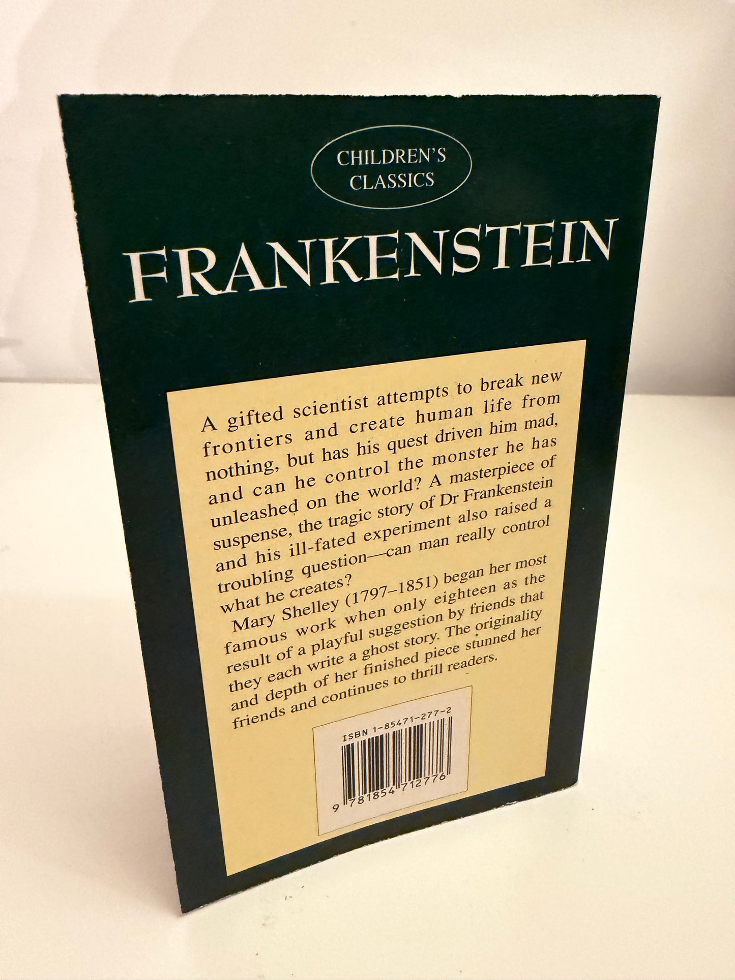 Frankenstein by Mary Shelley (book)
