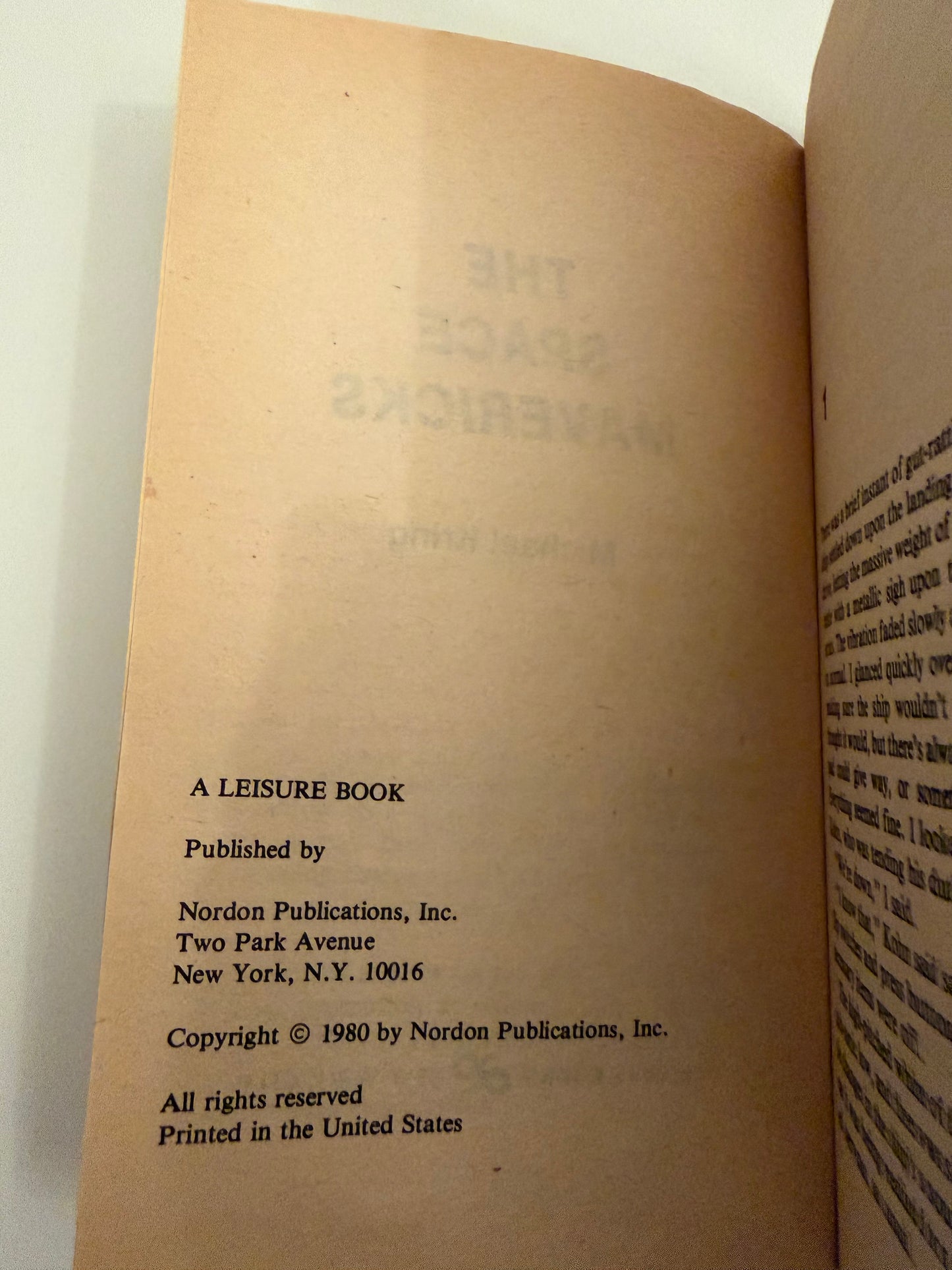 The Space Mavericks by Michael King (book)