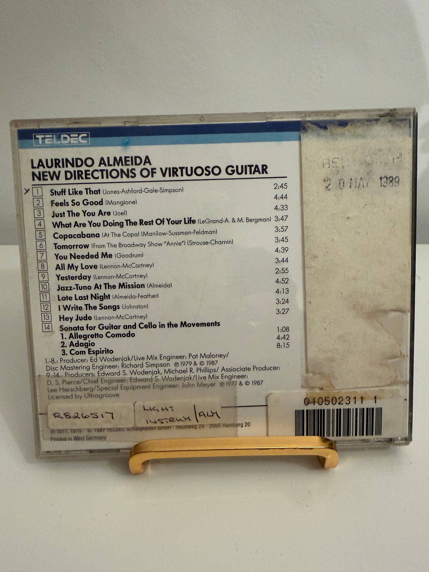Laurindo Almeida - New directons of Virtuoso Guitar -- CD / Instrumental