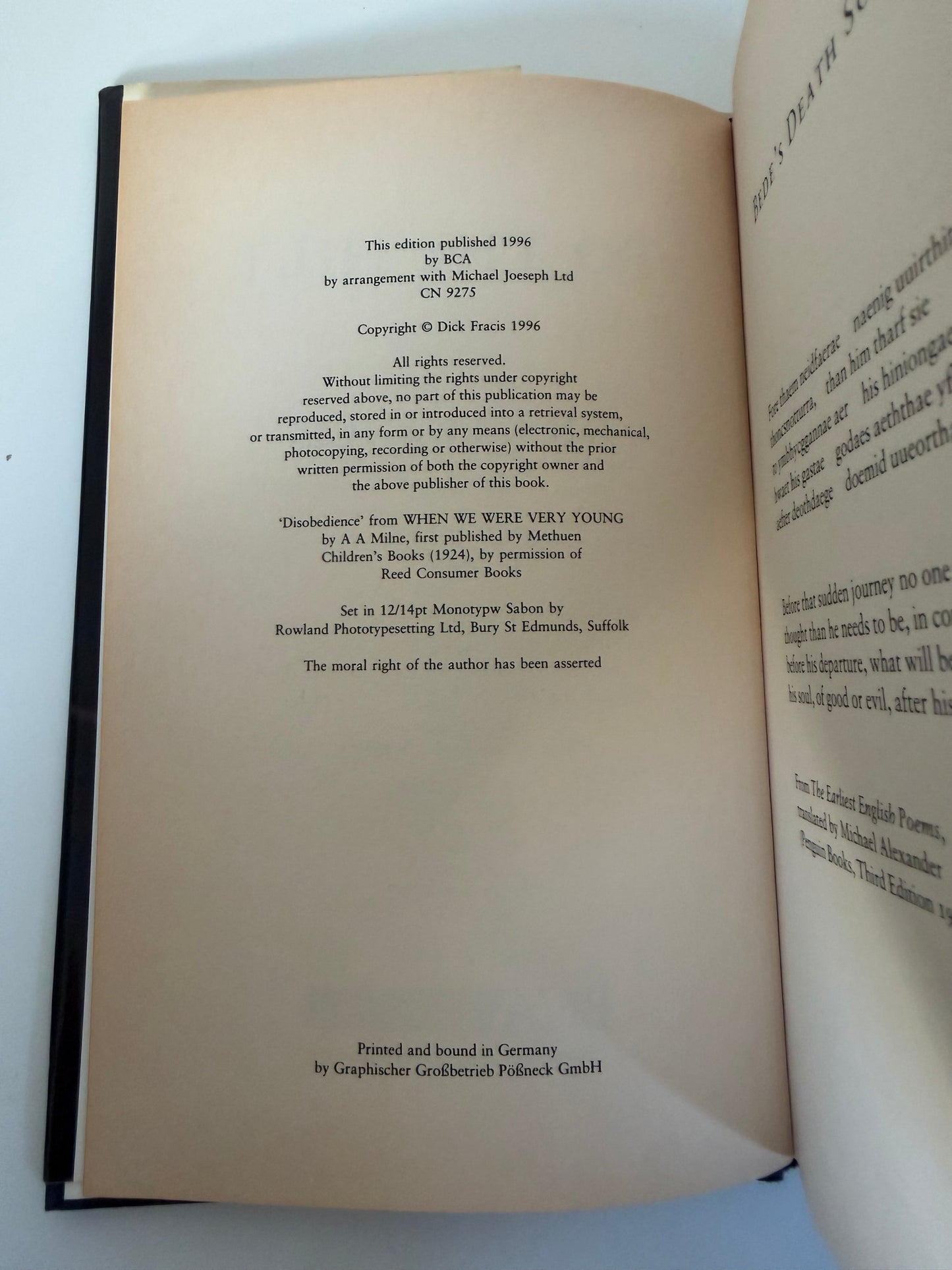 To The Hilt by Dick Francis (hardback book)