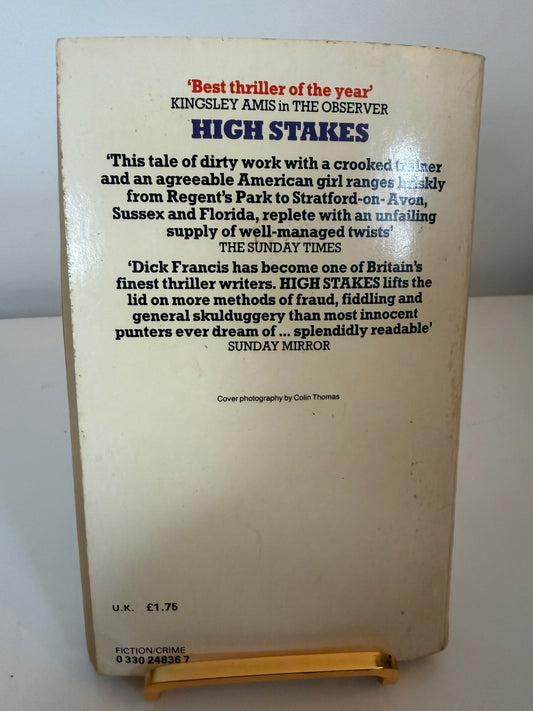 High Stakes by Dick Francis (paperback book)
