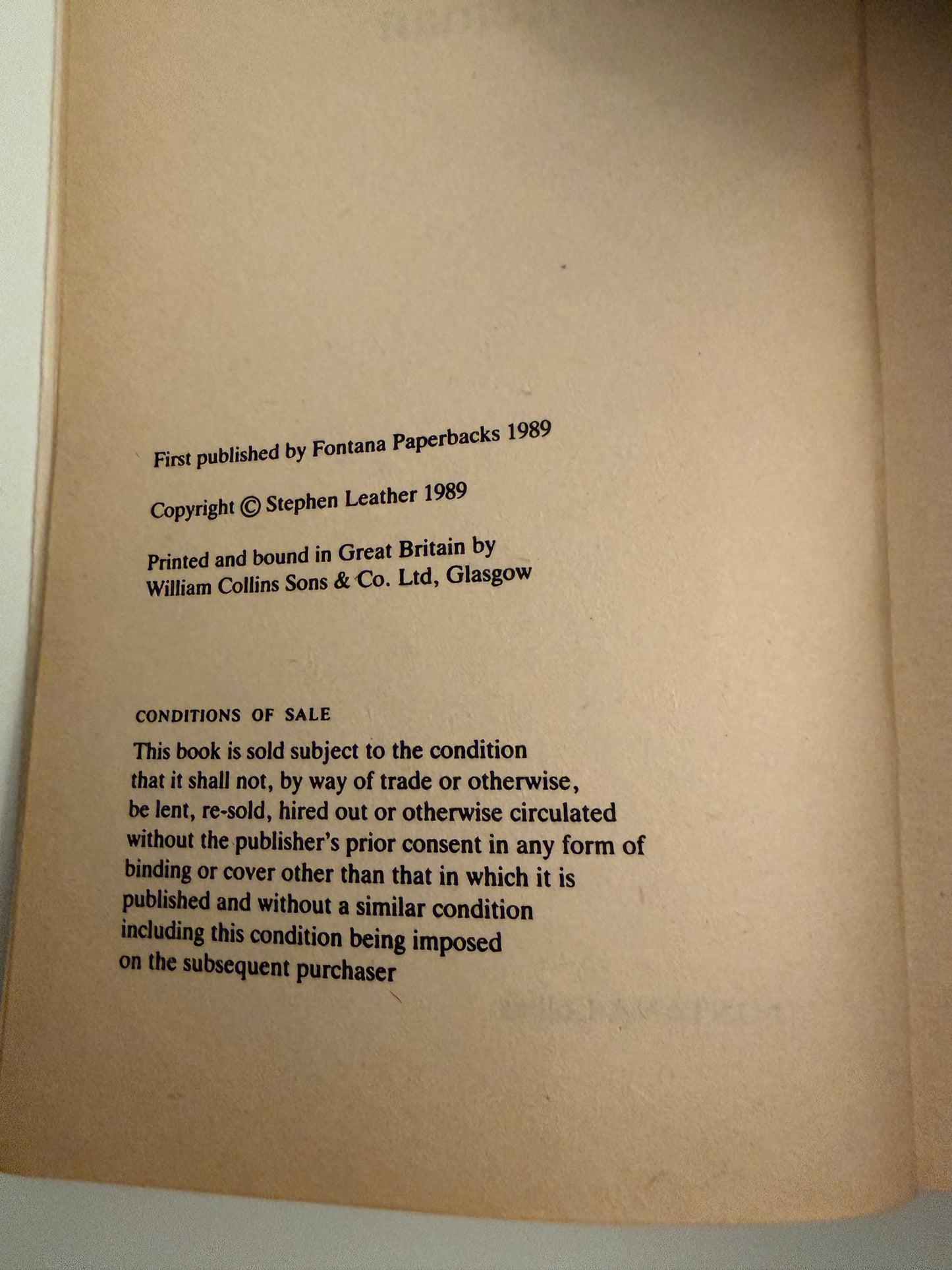 The Fireman by Stephen Leather (Vintage Paperback