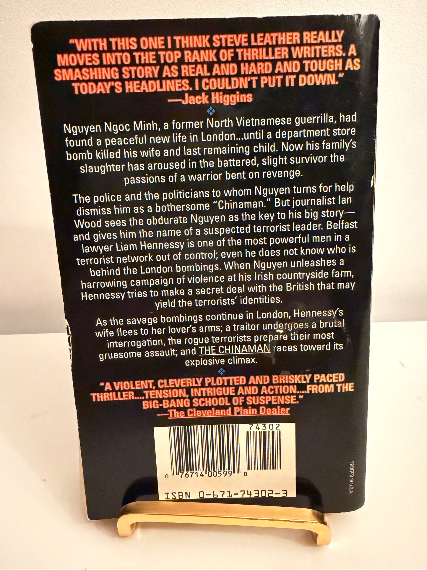 The Chinaman by Stephen Leather - The Inspiration for The Foreigner (paperback book)