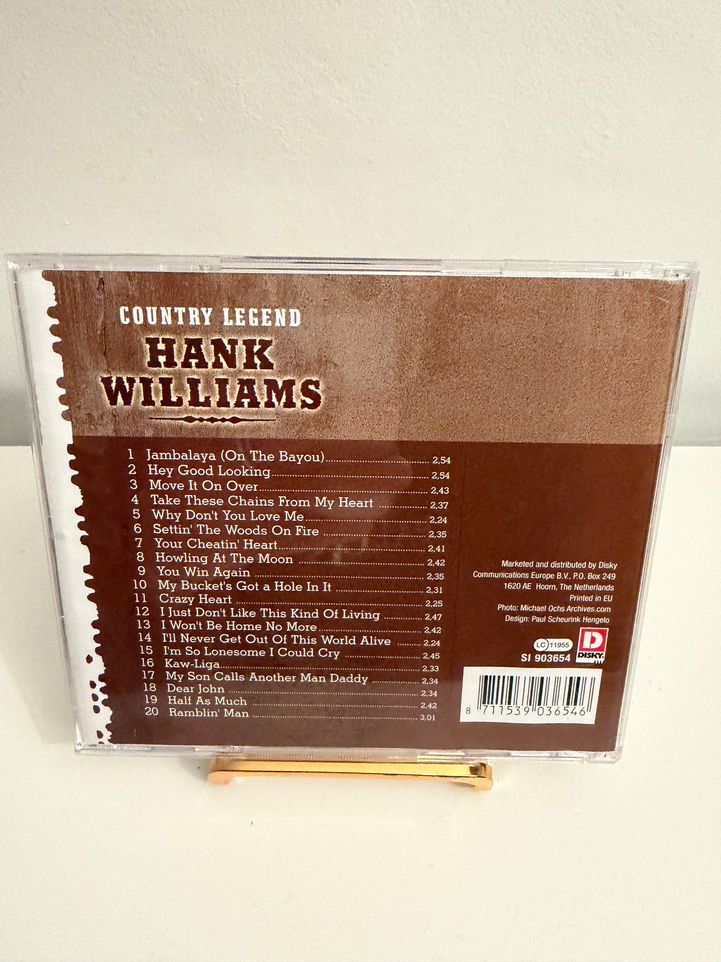 Hank Williams – Country Legend (20 Original Tracks CD)