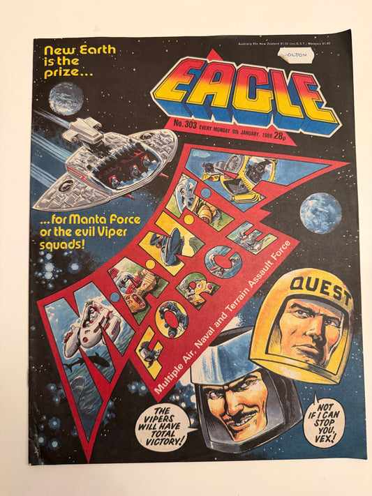 Eagle Comic – Issue No. 303 (9th January 1988)