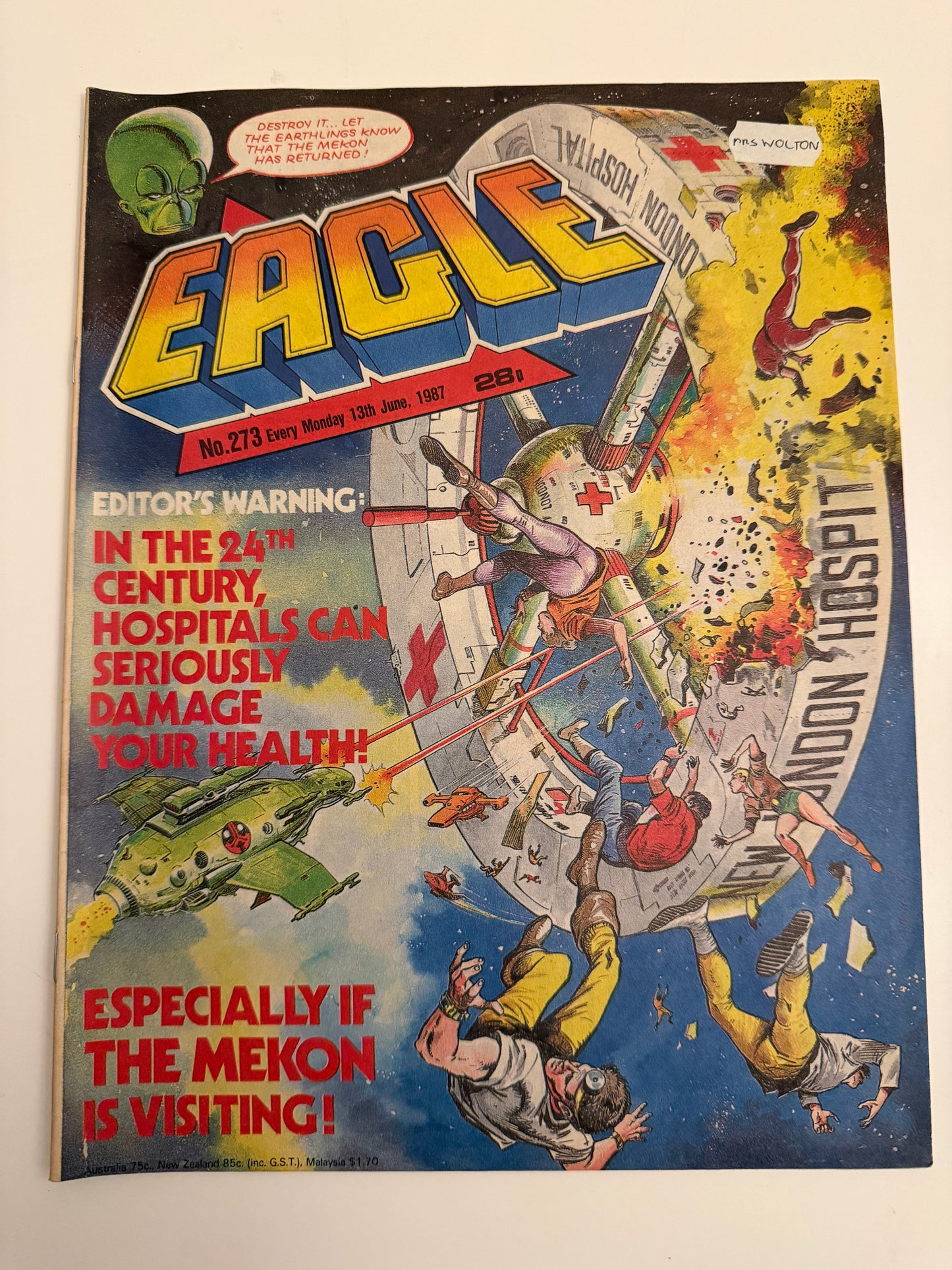 Eagle Comic – Issue No. 273 (13th June 1987)