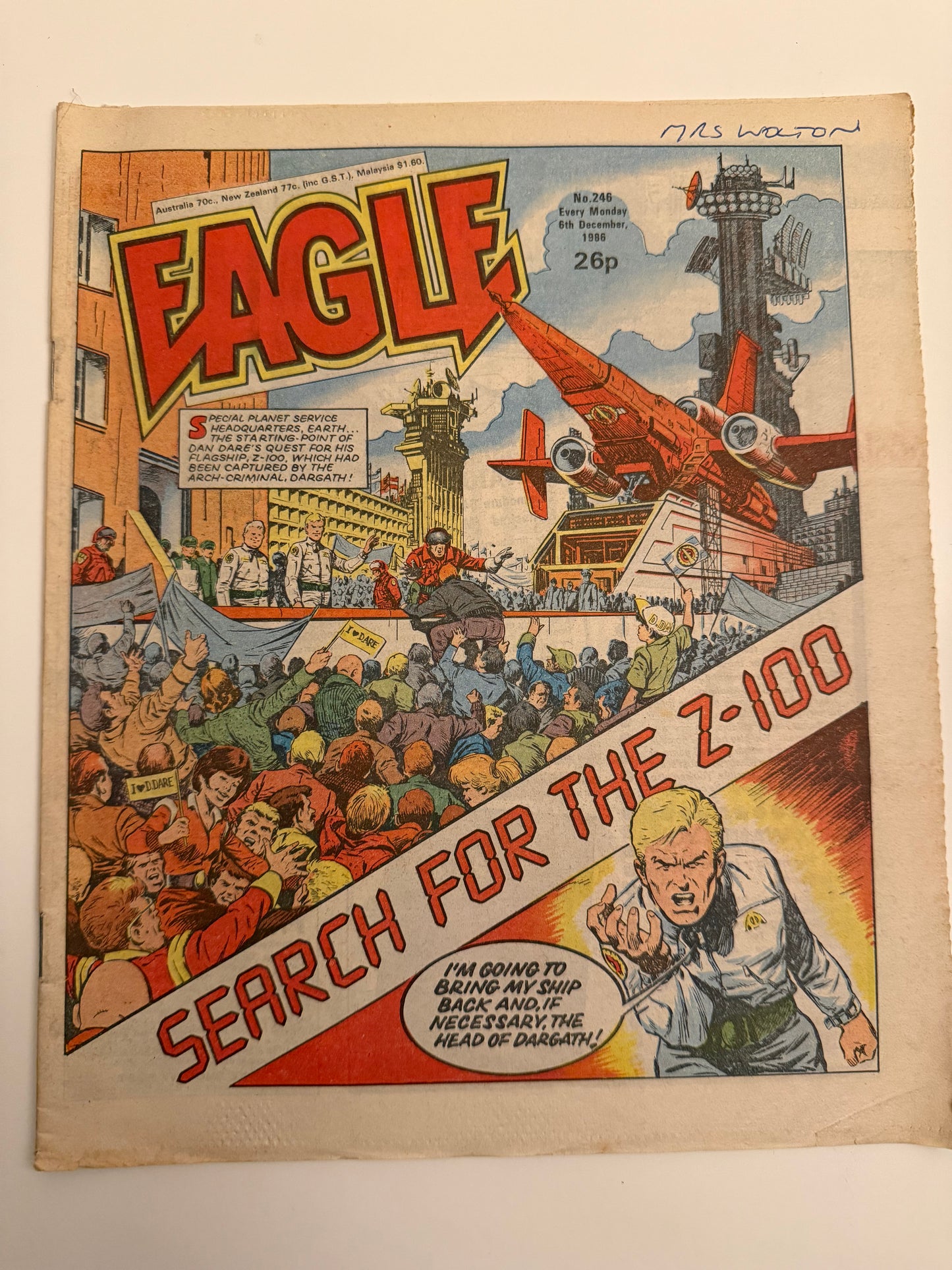 Eagle Comic – Issue No. 246 (6th December 1986)