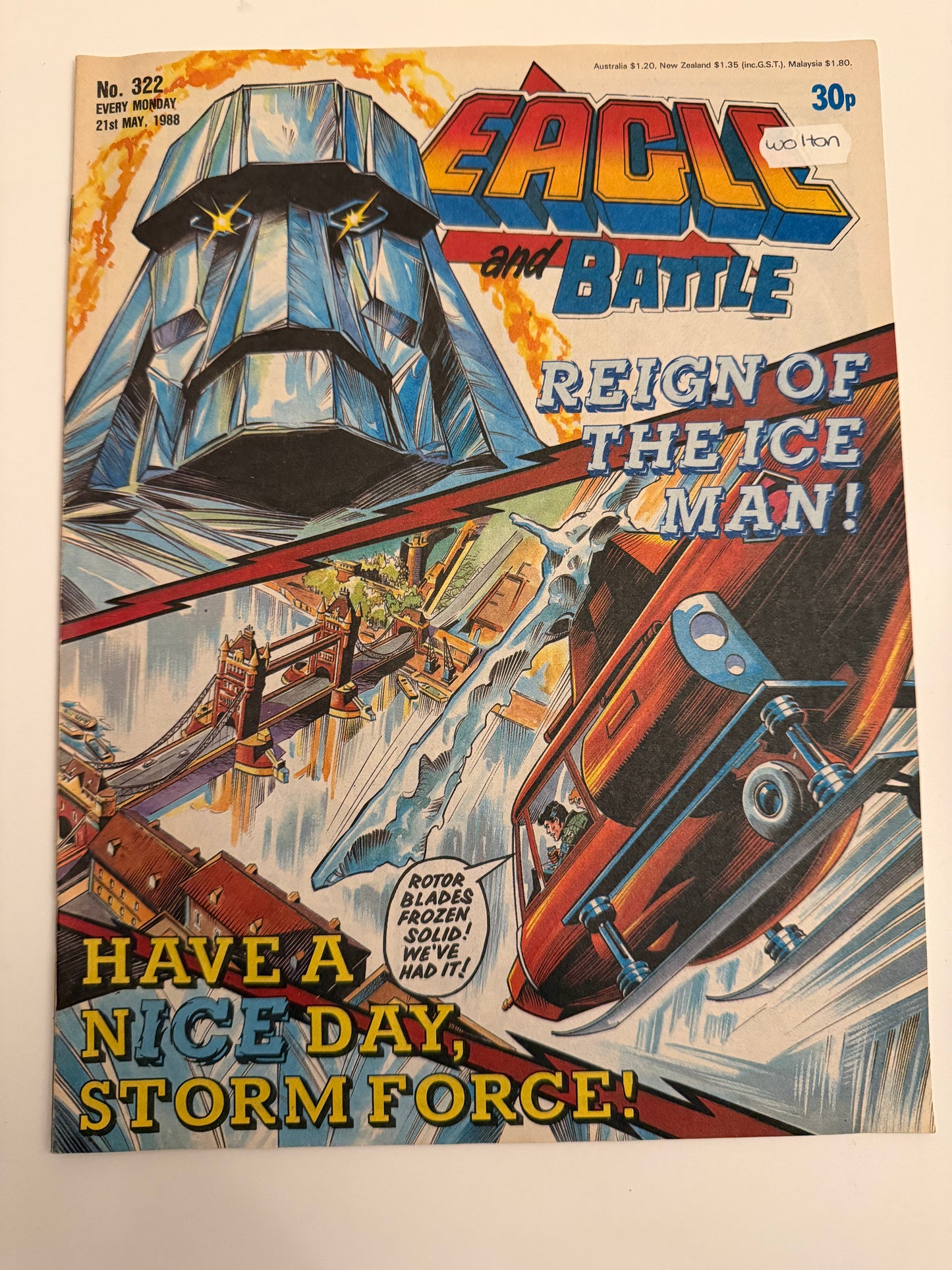 Eagle and Battle Comic – Issue No. 322 (21st May 1988)