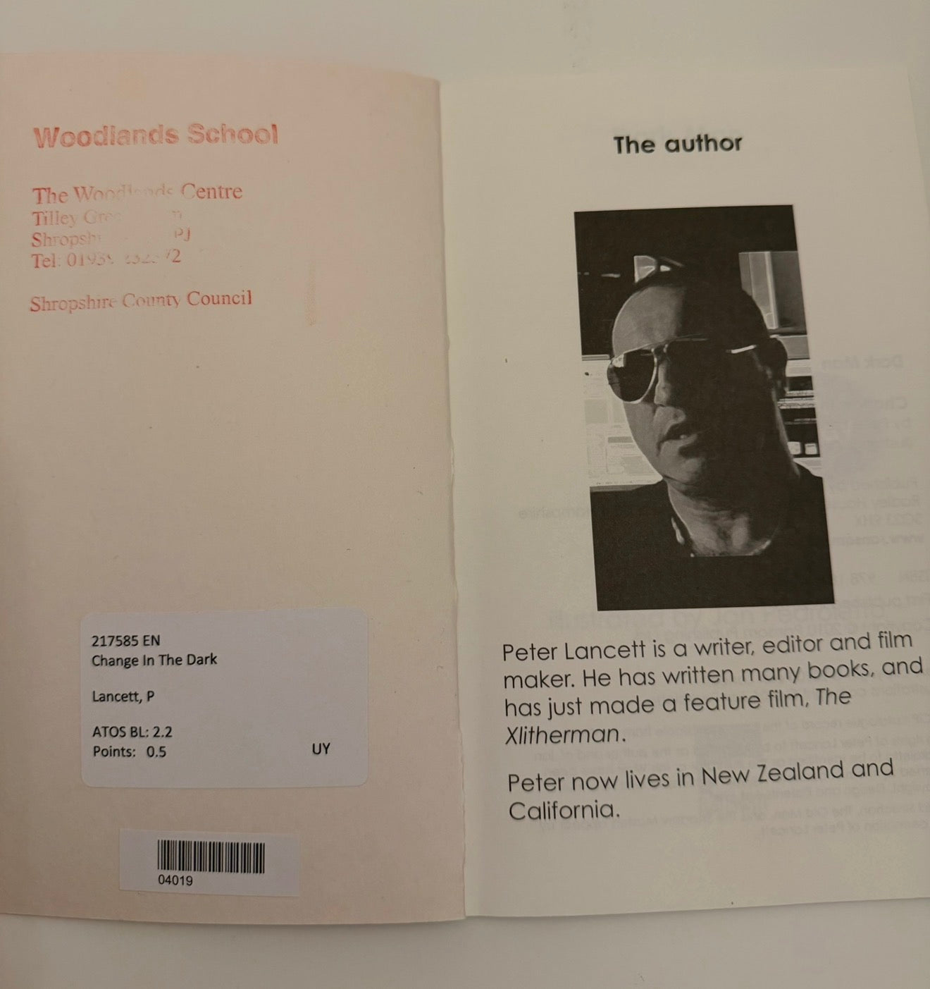 Change in the Dark – Peter Lancett A "Dark Man" Series Play