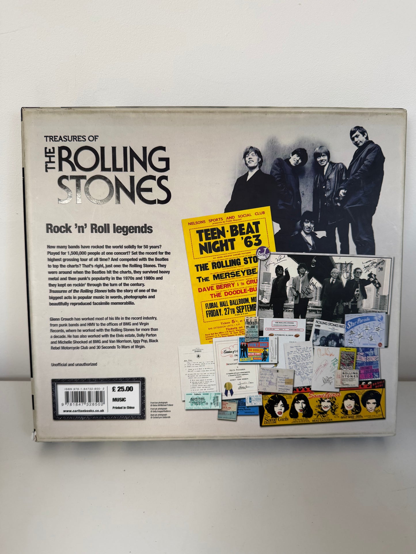 THE ROLLING STONES Treasures of In Folio Case HB 2011 Memorabilia