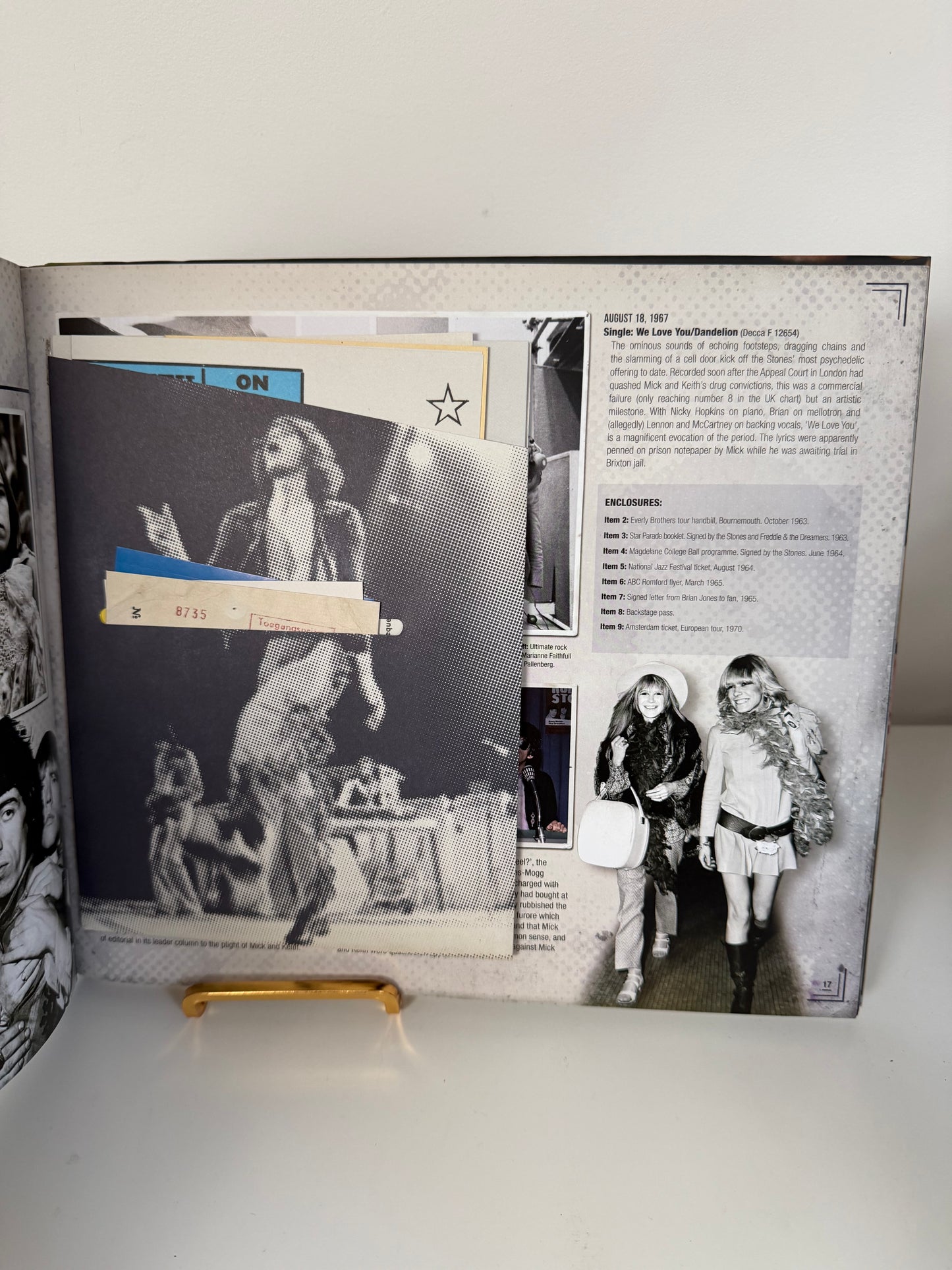 THE ROLLING STONES Treasures of In Folio Case HB 2011 Memorabilia
