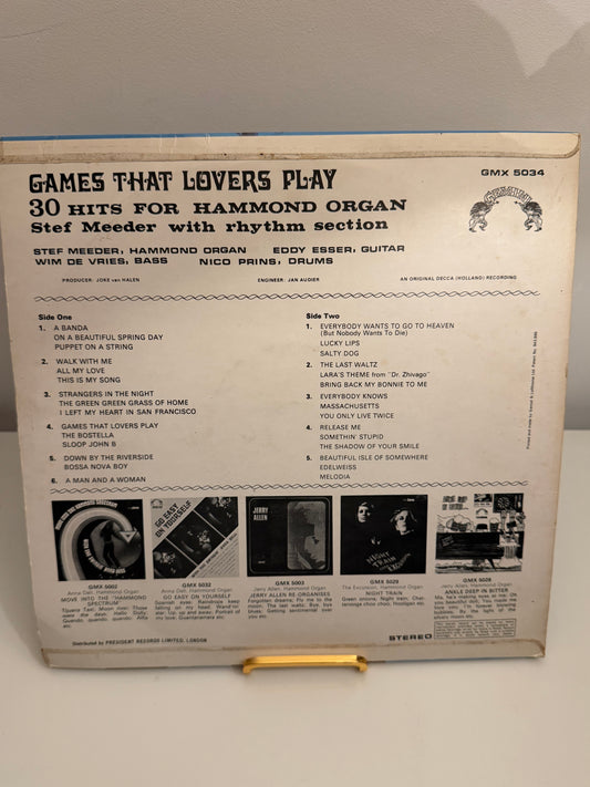 Stef Meeder Games that lovers play vinyl LP cover Hammond