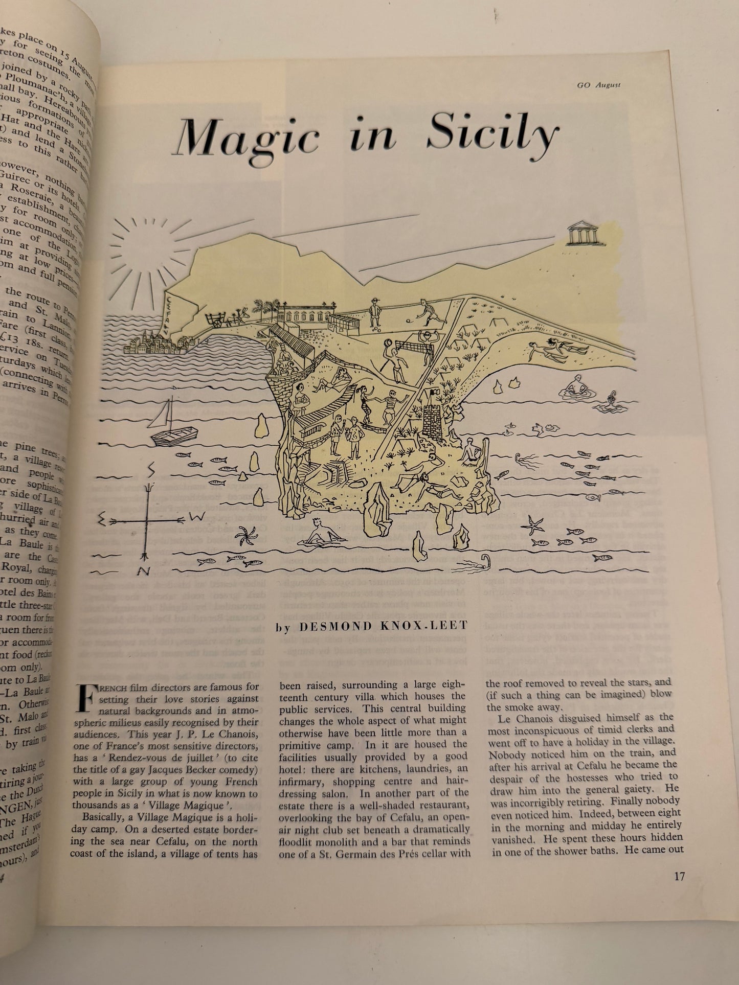 GO Magazine – Holiday Number 1953 | Vintage Travel Classic with Playful Beach Cover Art