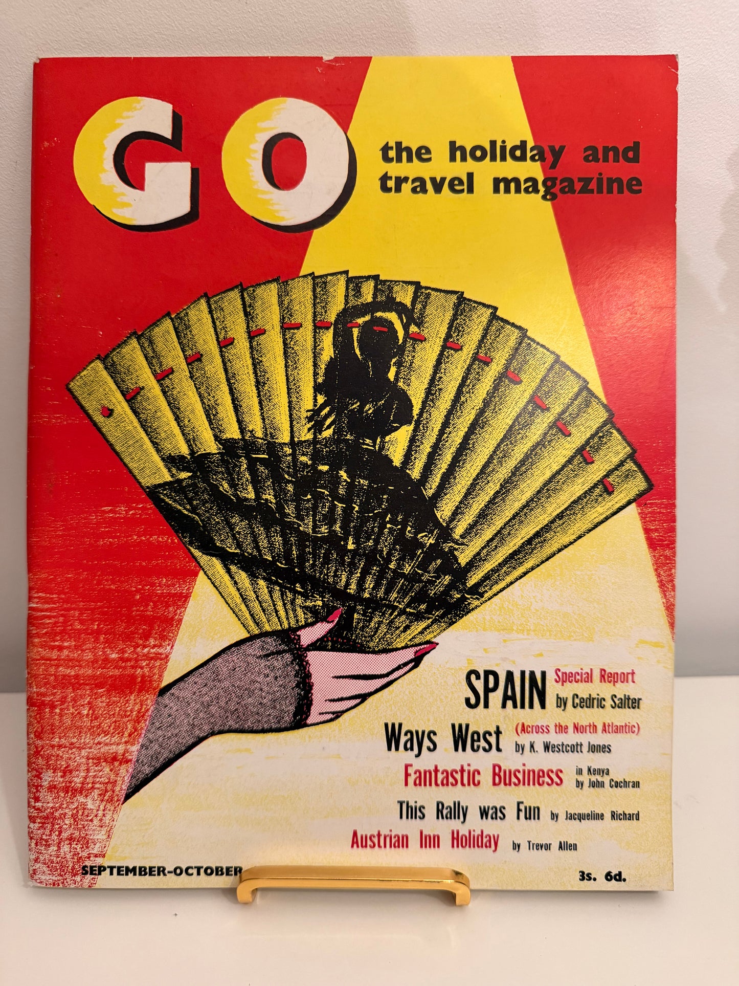 GO Magazine – September-October 1955 | Vintage Travel Classic with Striking Fan Cover Art
