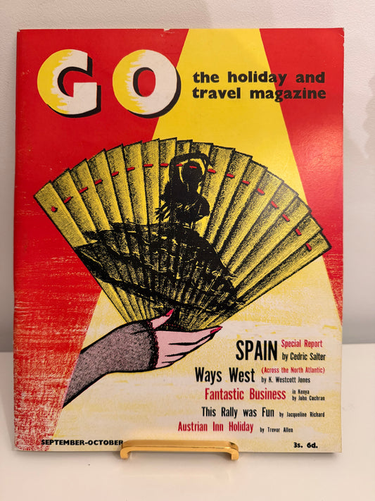 GO Magazine – September-October 1955 | Vintage Travel Classic with Striking Fan Cover Art