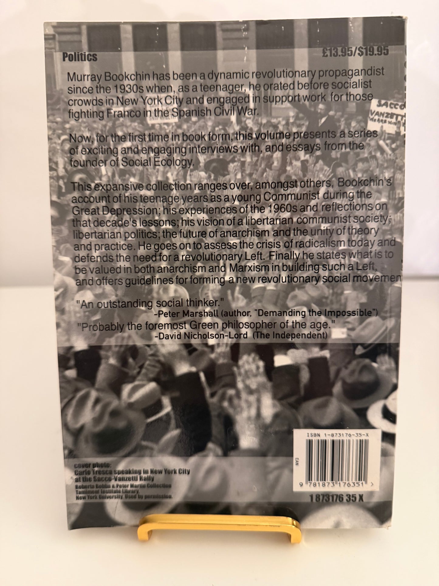 Anarchism, Marxism, and the Future of the Left: Interviews and Essays, 1993–1998 by Murray Bookchin (Paperback book)