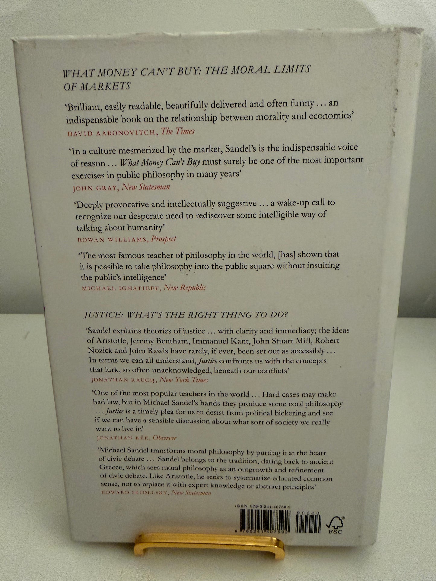 The Tyranny of Merit: What’s Become of the Common Good? By Michael J. Sandel (hardback book)