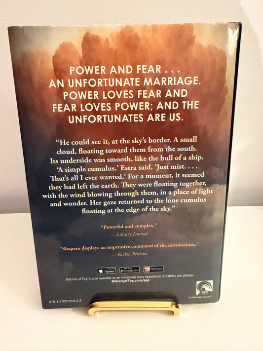 Balcony of Fog A Novel by Rich Shapero (hardback book)