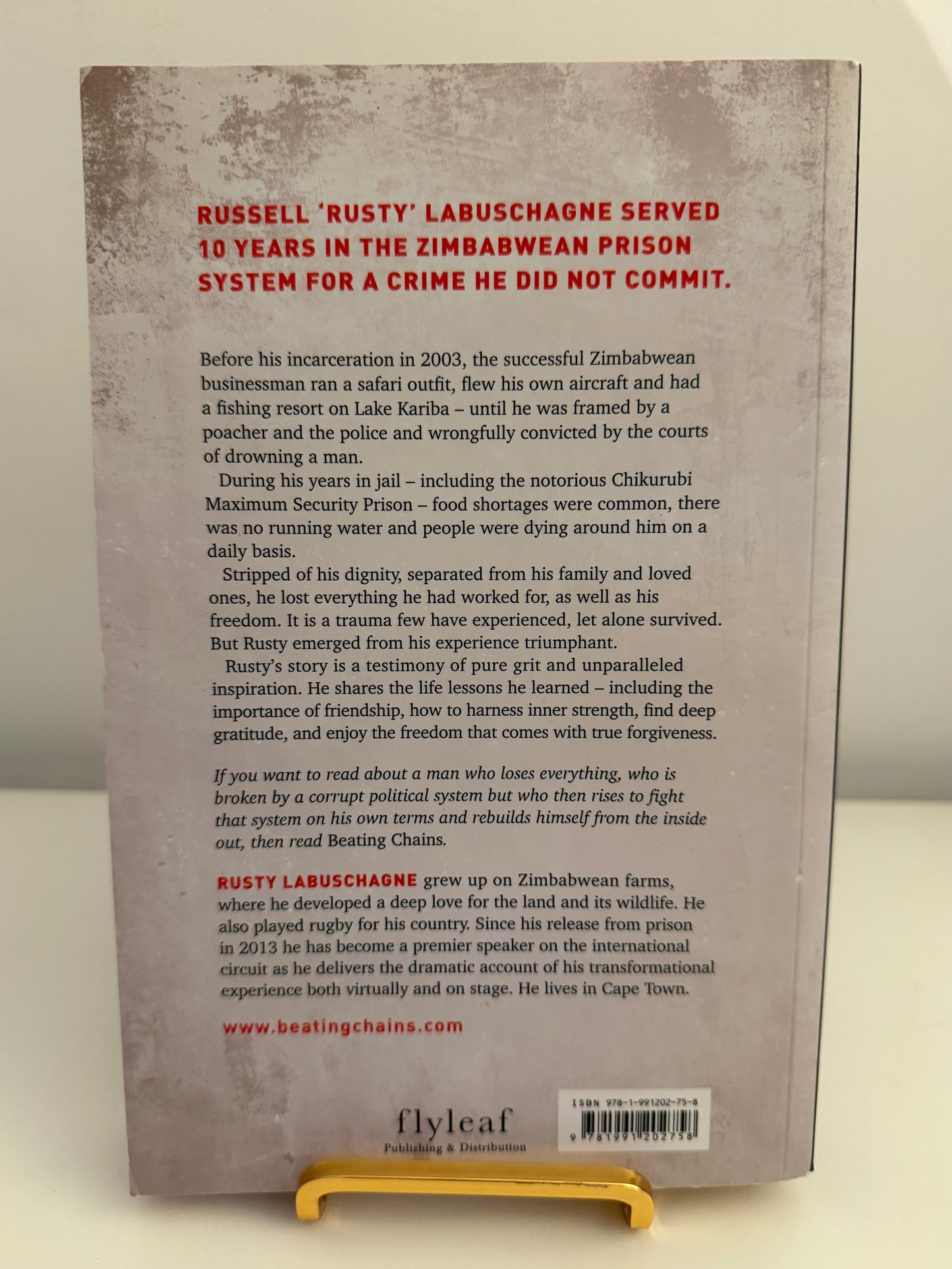 Beating Chains by Rusty Labuschagne (paperback book)