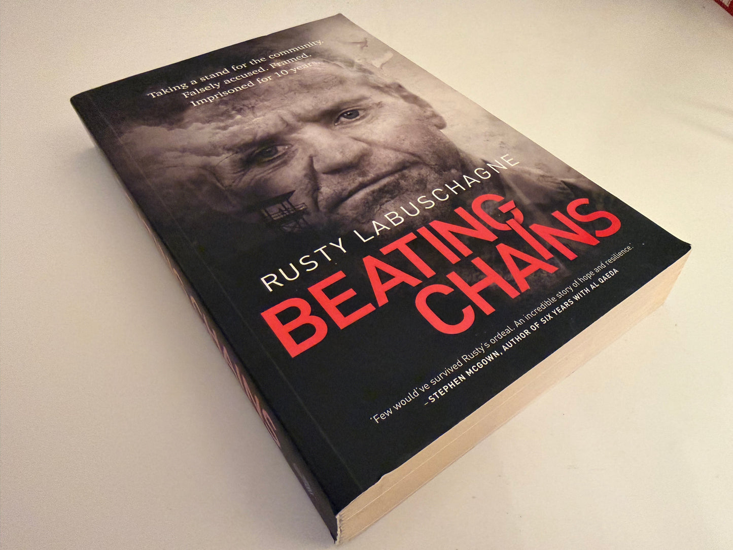 Beating Chains by Rusty Labuschagne (paperback book)