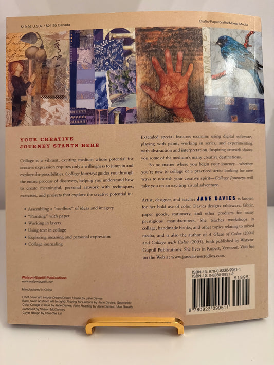 Collage Journeys: A Practical Guide to Creating Personal Artwork by Jane Davies (paperback book)